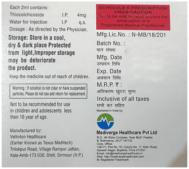 Kadac TH 4mg Injection 2ml