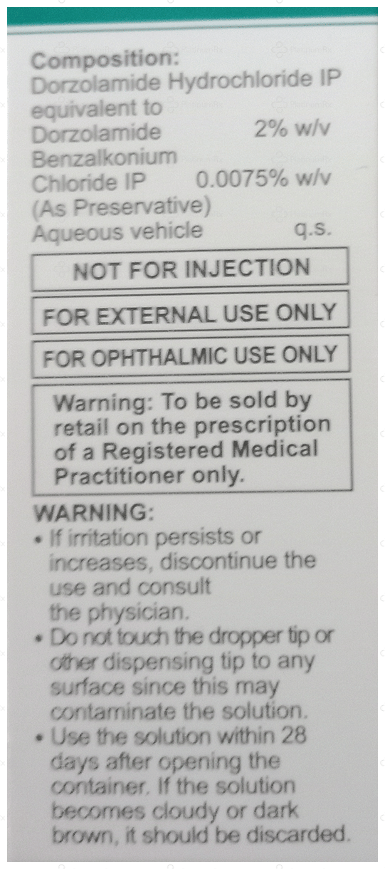 Dorpath 2% Eye Drop 5ml