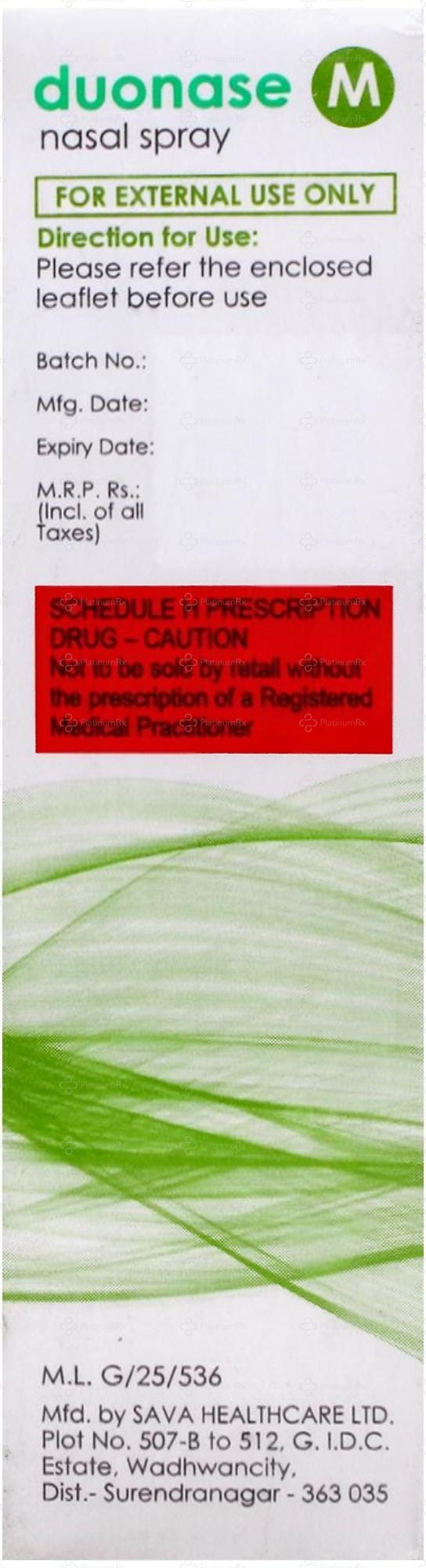 Duonase M 75Md Nasal Spray 9.5gm