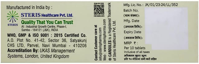 Cardules Ismn 50mg Tablet SR 10s