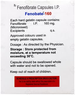 Fenobate 160mg Capsule 10s