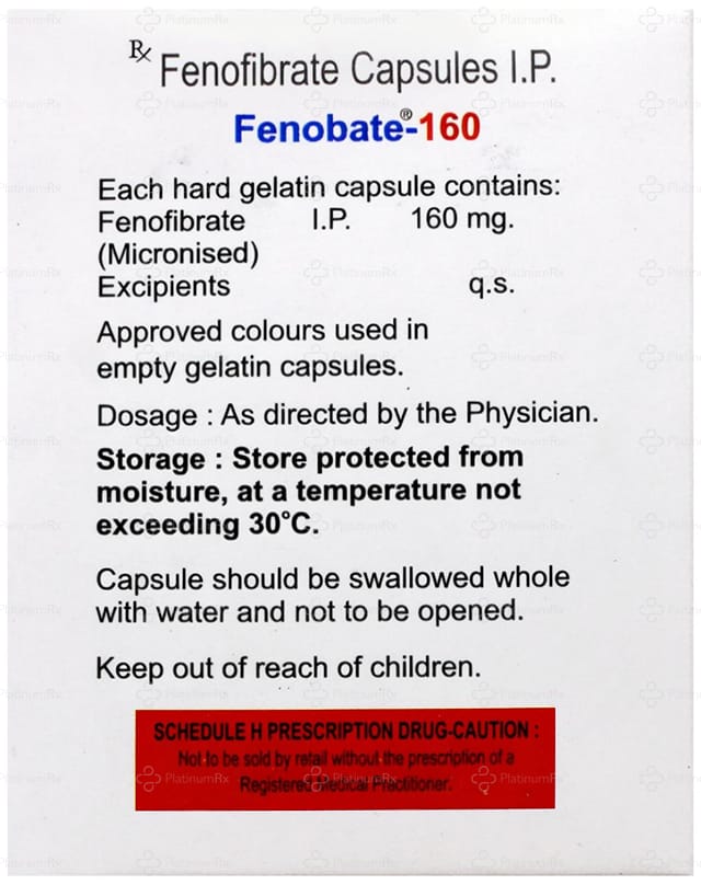 Fenobate 160mg Capsule 10s