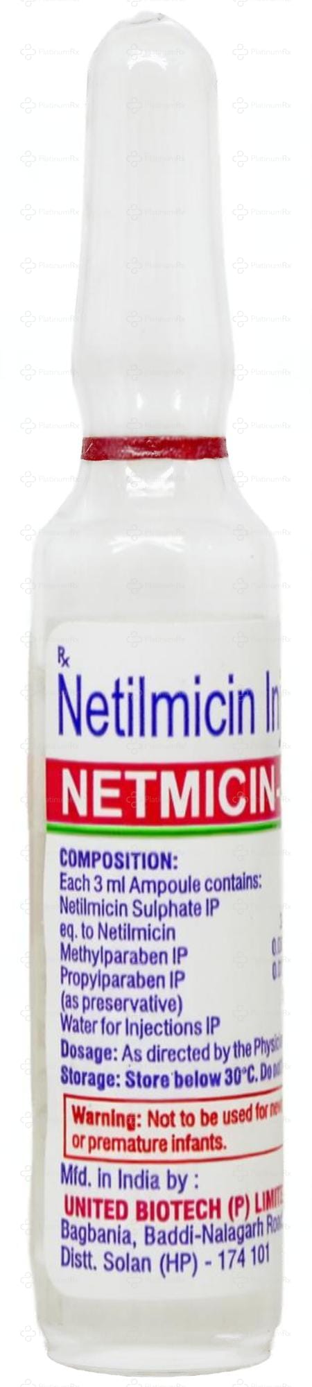 Netmicin 300mg Injection 3ml