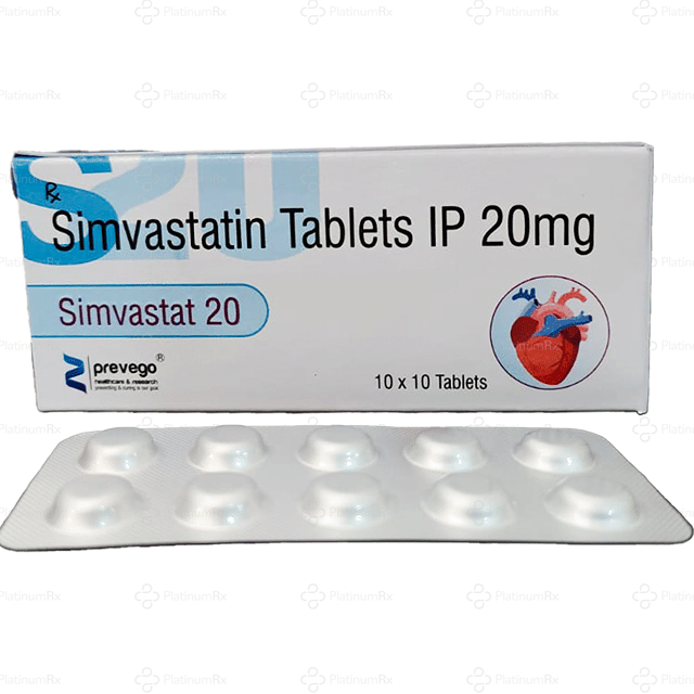Simvastat 20mg Tablet 10s