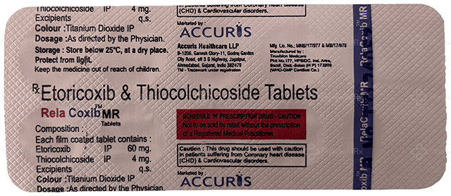RelaCoxib MR 60/4mg Tablet 10s
