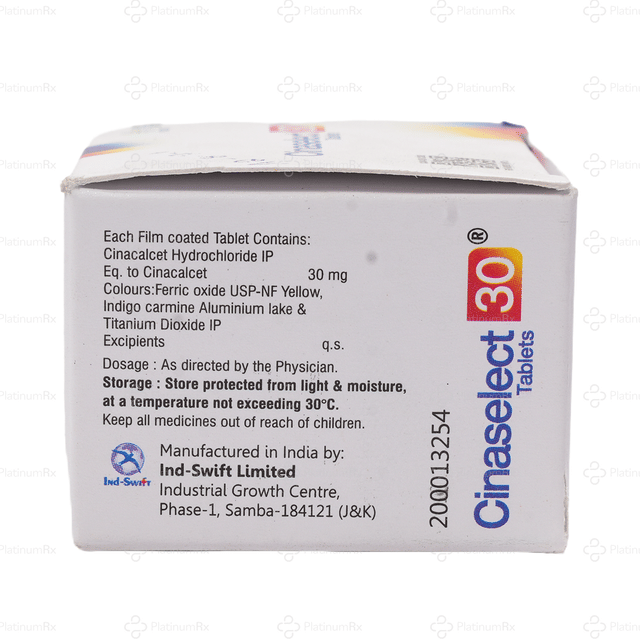 Cinaselect 30mg Tablet 10s