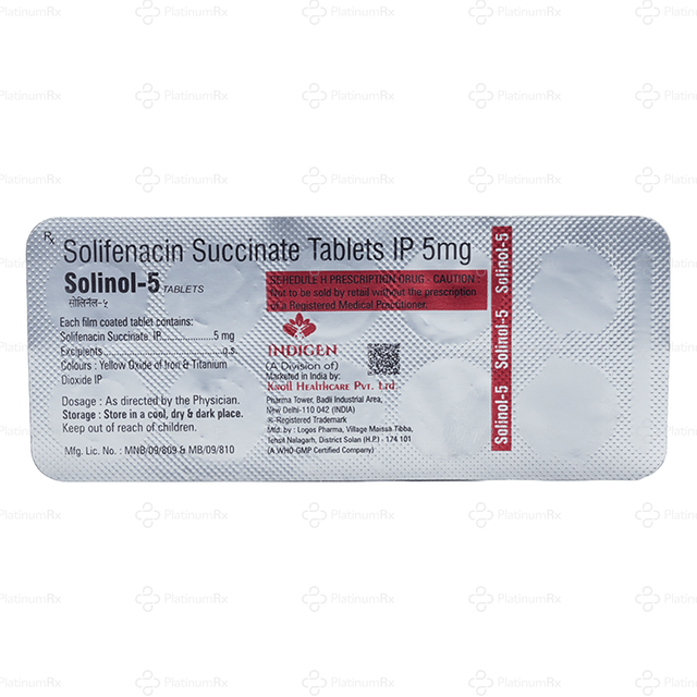 Solinol 5mg Tablet 10s