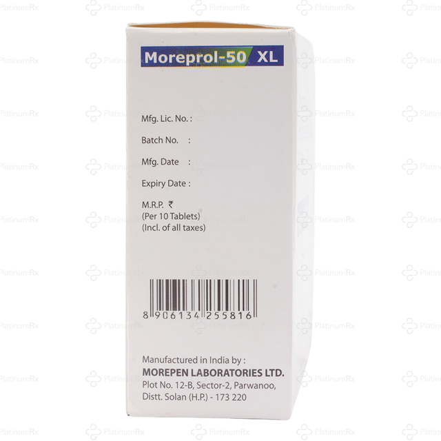 Moreprol 50mg XL Tablet PR 10s
