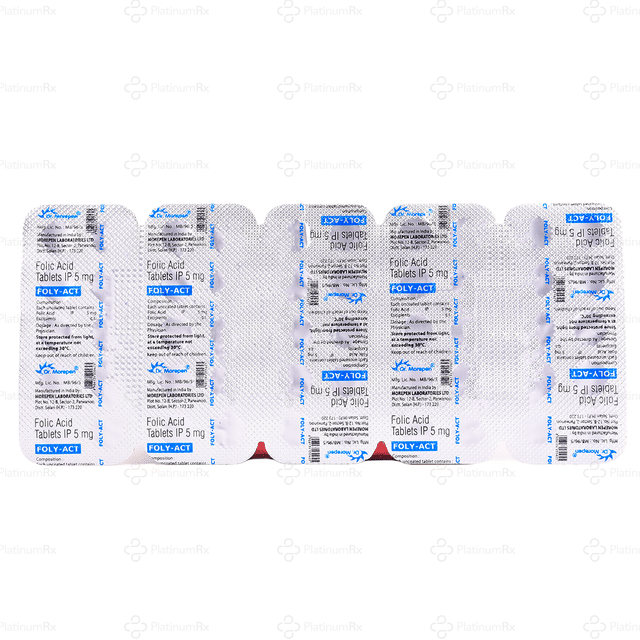 Foly Act 5mg Tablet 10s