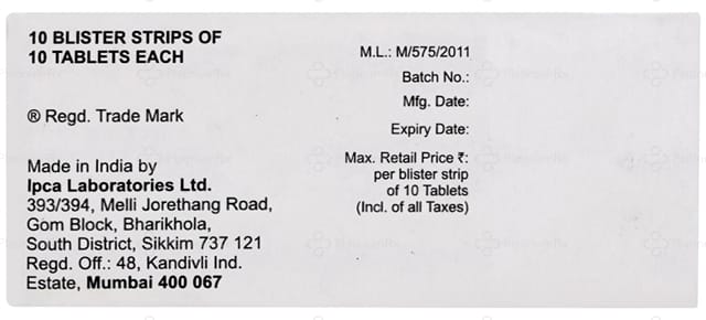 Tenoric 100/25mg Tablet 10s