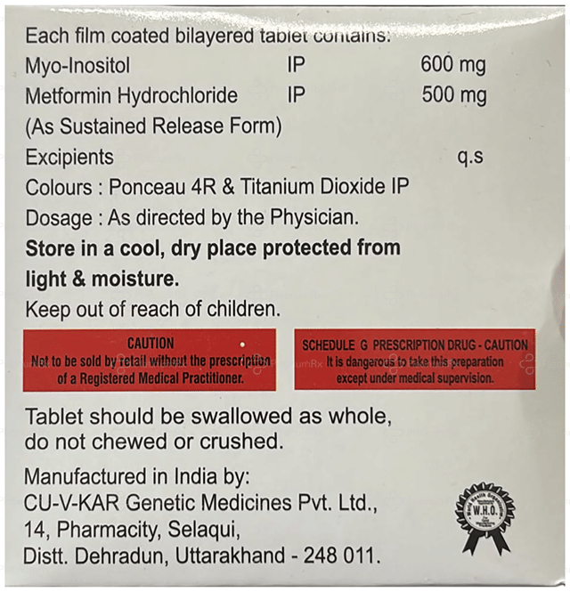 Myoluna 500/600mg Tablet SR 10s