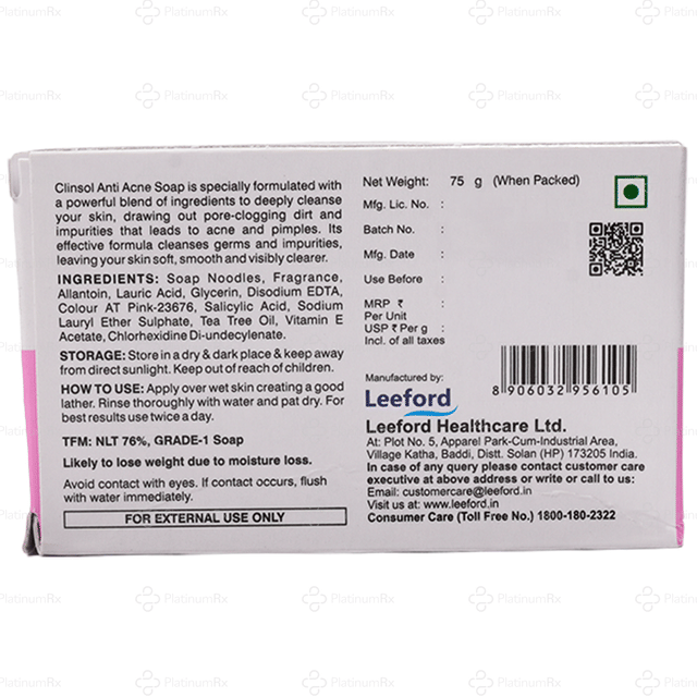 Clinsol Soap 75gm