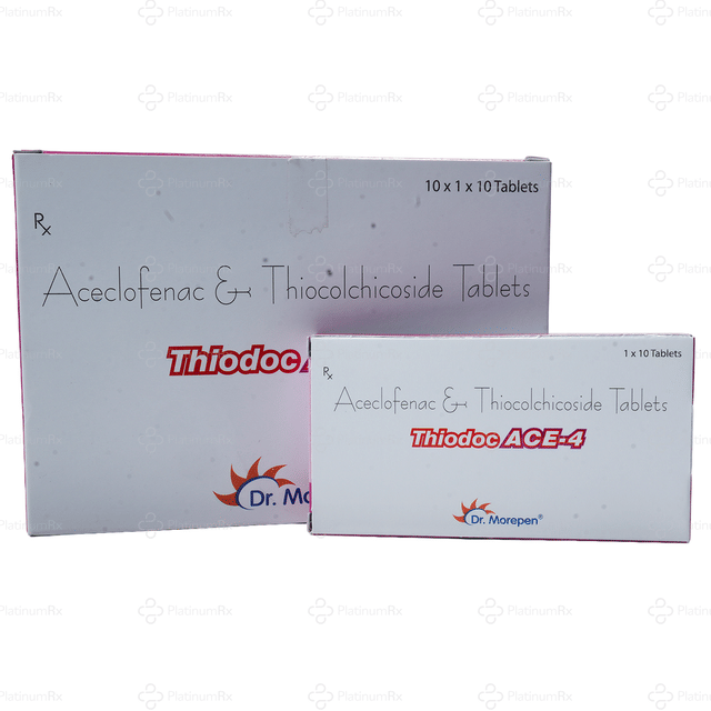 Thiodoc Ace 100/4mg Tablet 10s