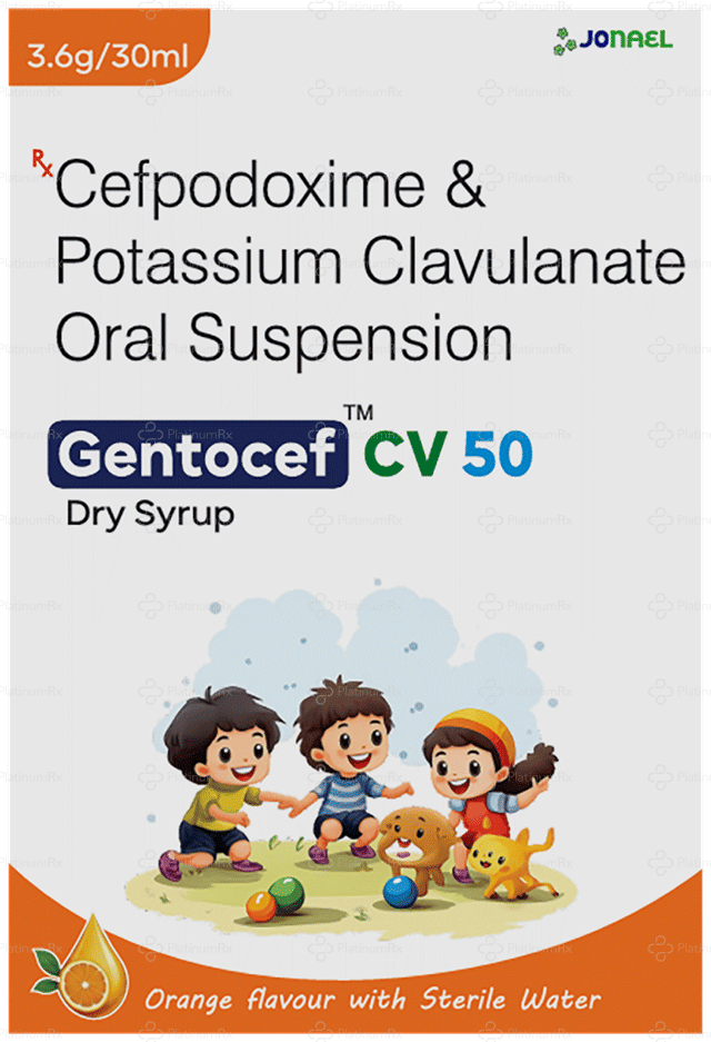 Gentocef CV 50/31.25mg Orange Oral Suspension 30ml