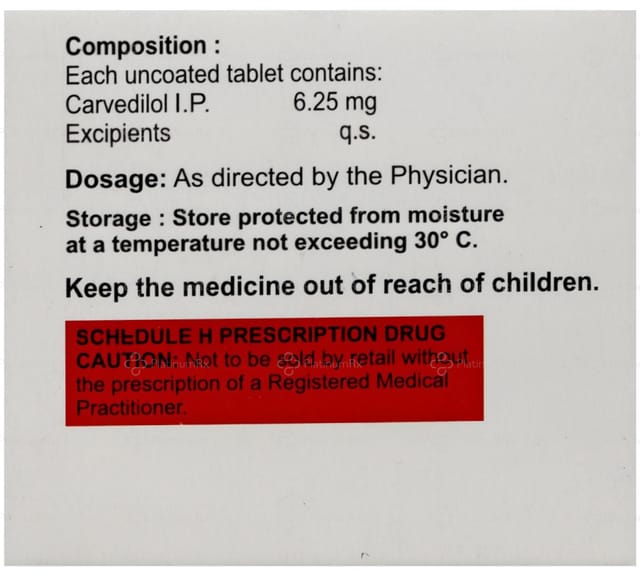 Carvismart 6.25mg Tablet 10s