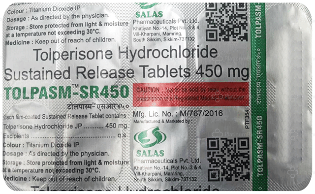 Tolpasm 450mg Tablet SR 10s