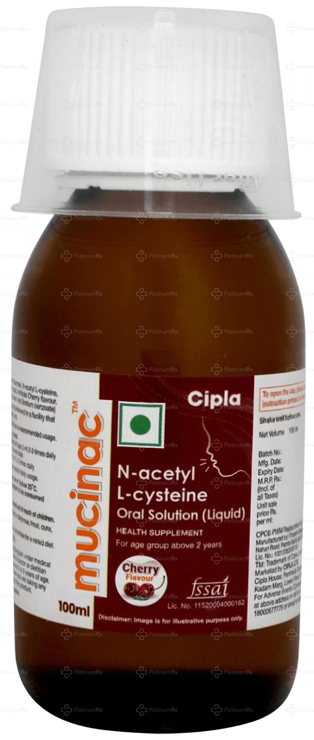 Mucinac 100mg Oral Solution 100ml