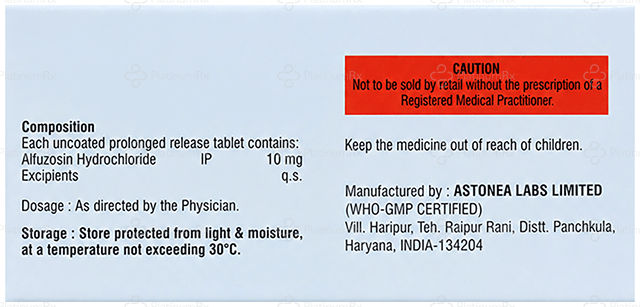 Alfucube 10mg Tablet PR 10s