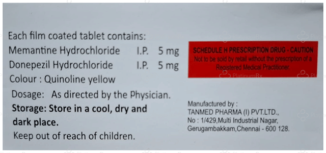 Donarel M 5/5mg Tablet 10s