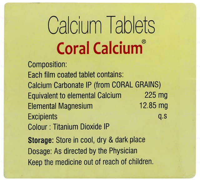 Coral Calcium Tablet 15s