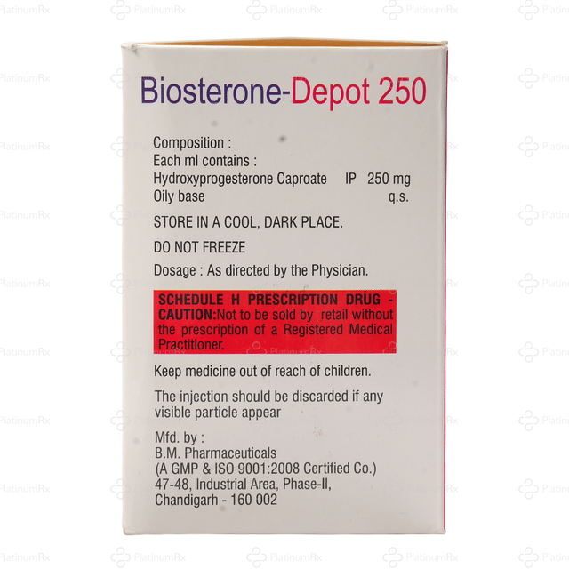 Biosterone Depot 250mg Injection 1ml