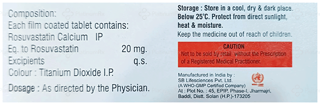 Rosevia 20mg Tablet 15s