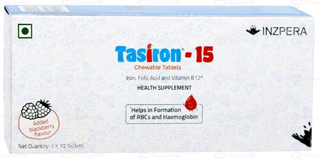 Tasiron 15mg Chewable Tablet 10s