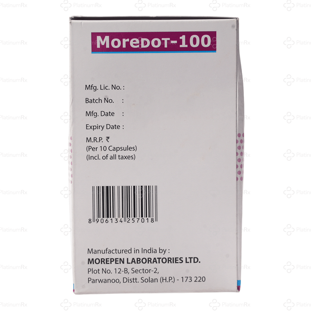Moredot 100mg Capsule 10s