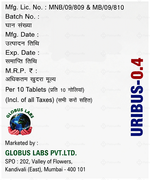 Uribus 0.4mg Tablet MR 10s