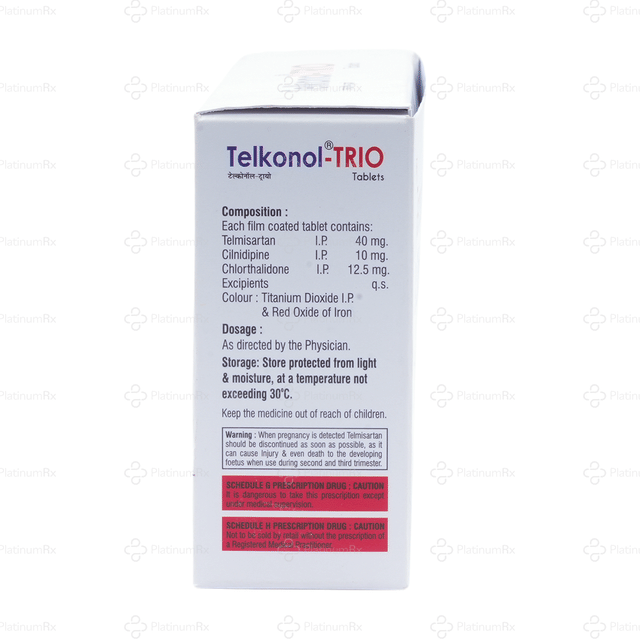 Telkonol Trio 40mg/10mg/12.5mg Tablet