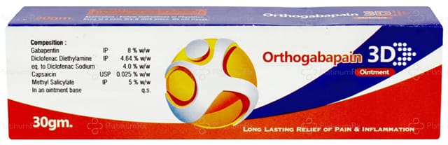 Orthogabapain 3D Ointment 30gm