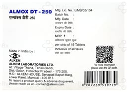 Almox 250mg Tablet DT 15s