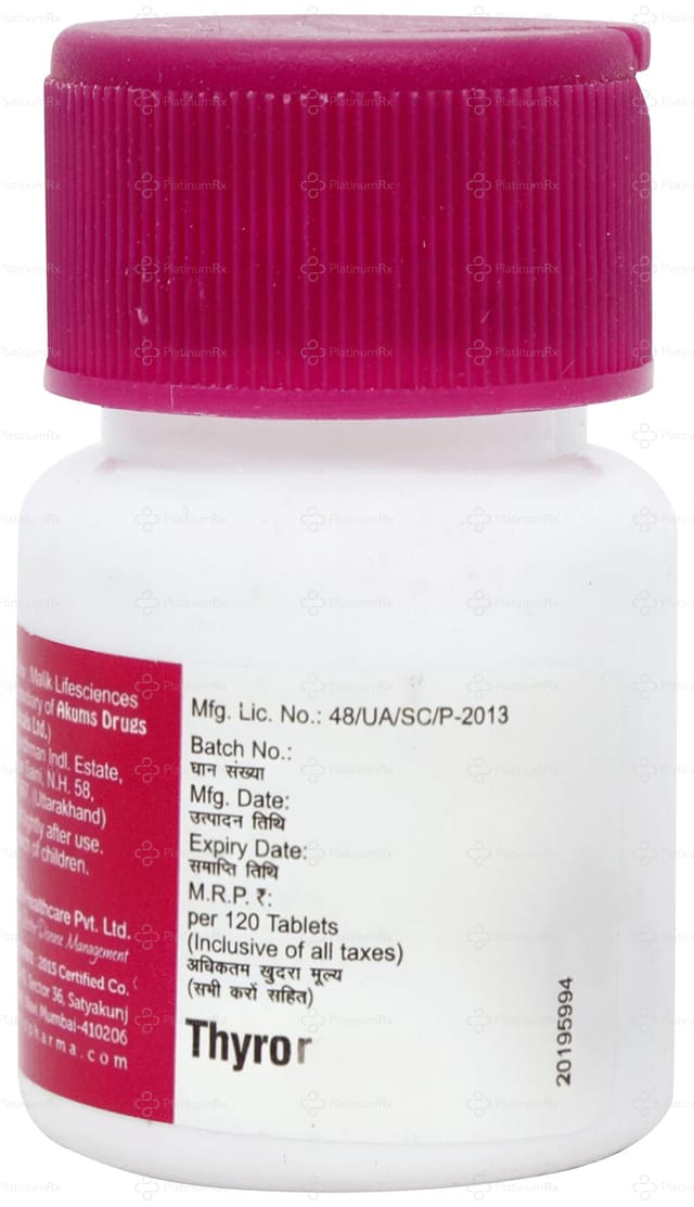 Thyrorise 88mcg Tablet 120