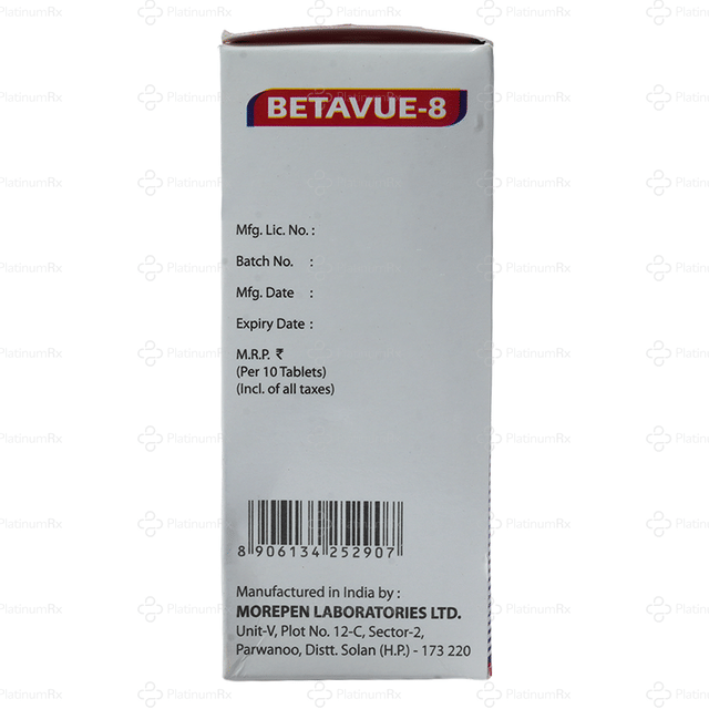 Betavue 8mg Tablet 10s