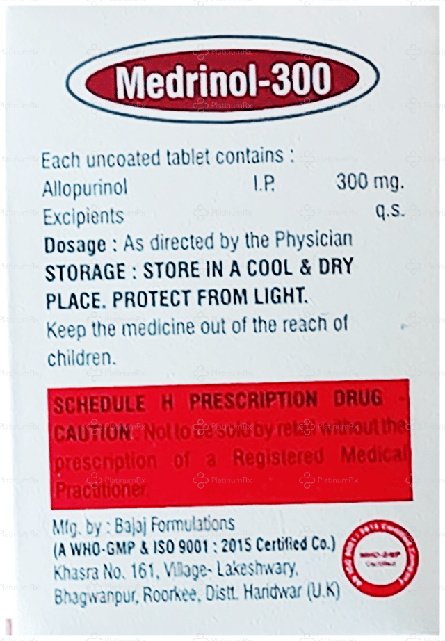 Medrinol 300mg Tablet 10s