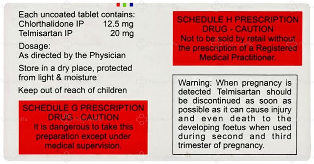 CTD T 12.5/20mg Tablet 15s
