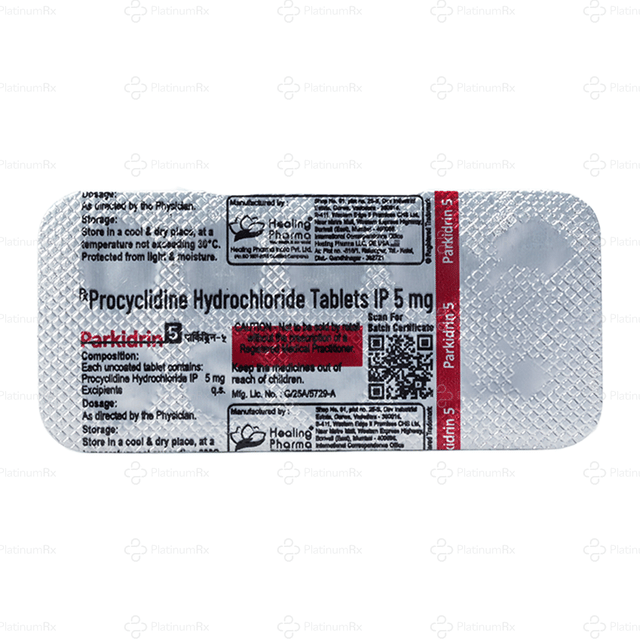 Parkidrin 5mg Tablet 10s