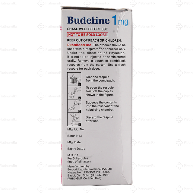 Budefine 1mg Respules 5X2ml