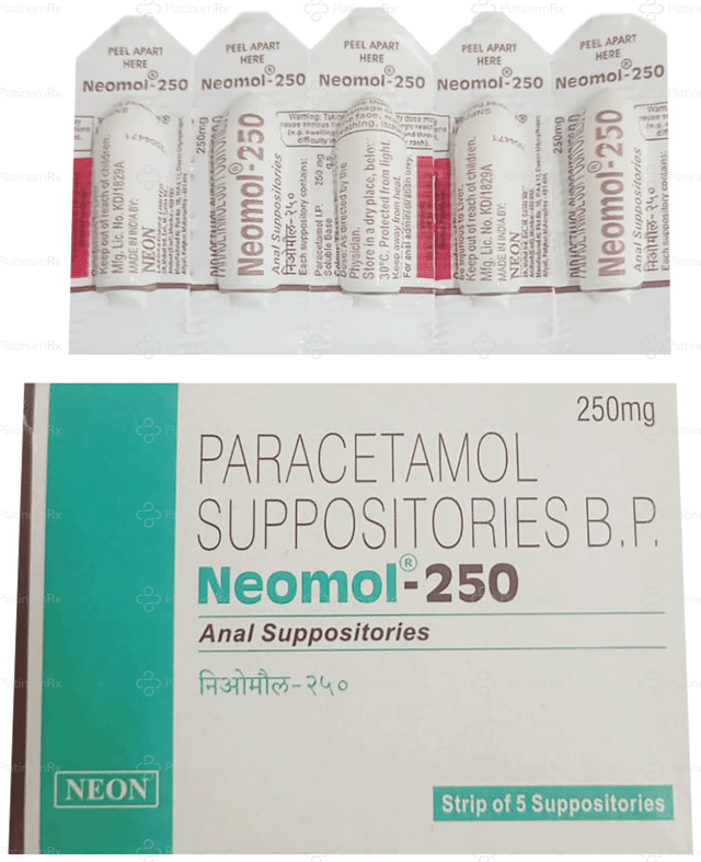 Neomol 250mg Anal Suppository 5s
