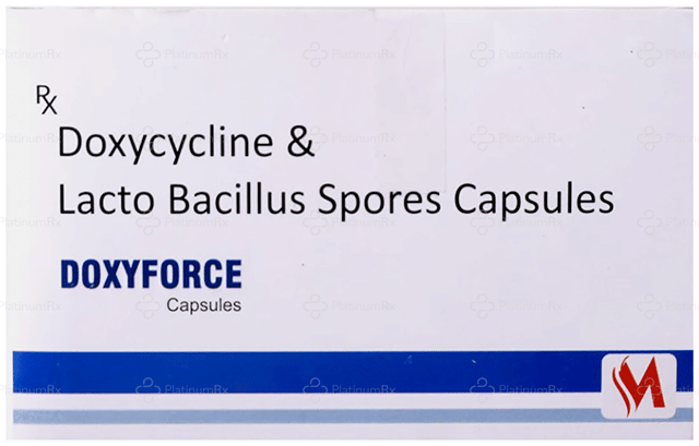Doxyforce 100mg/5B Capsule 10s