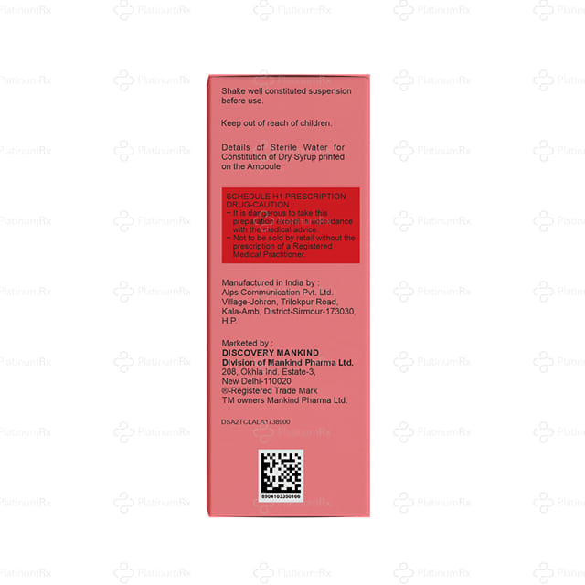Mahacef 200mg Pineapple Flavour Dry Syrup 60ml
