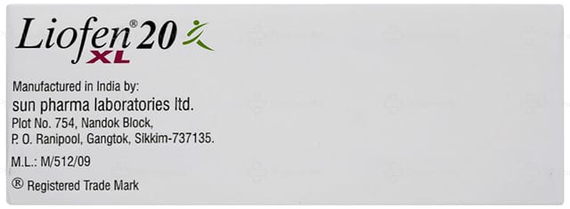 Liofen XL 20mg Capsule 10s