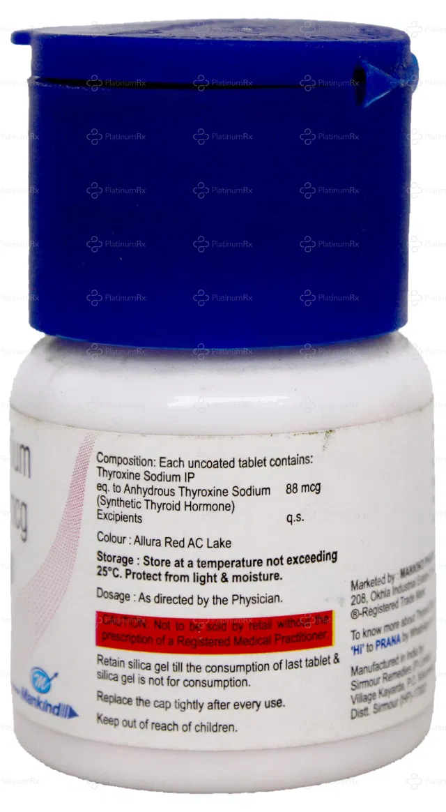 Thyroneed 88mcg Tablet 120s