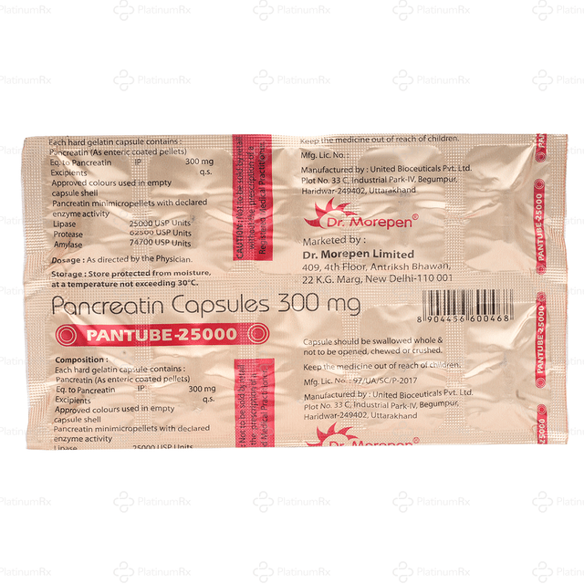 Pantube 25000 Capsule 10s
