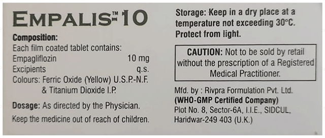 Empalis 10mg Tablet 10s