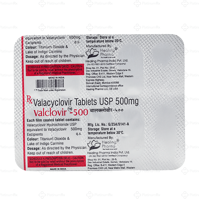 Valclovir 500mg Tablet 10s