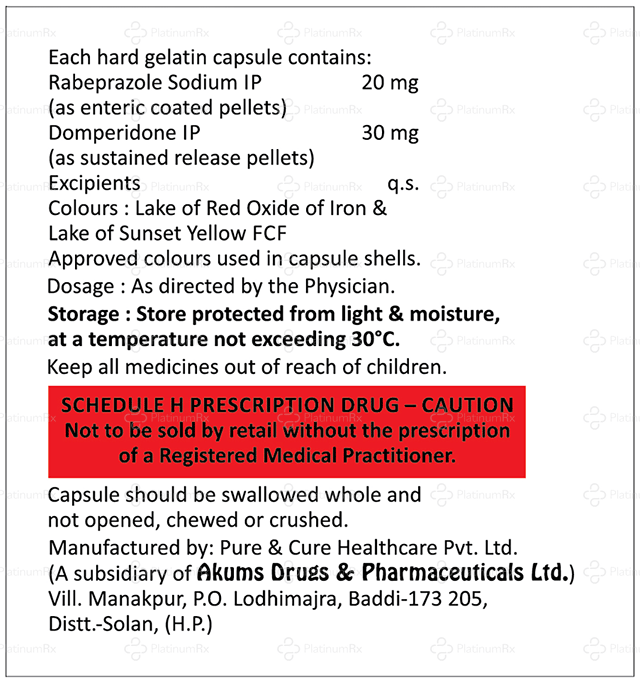 Rabzocure DSR 30/20mg Capsule SR 10s