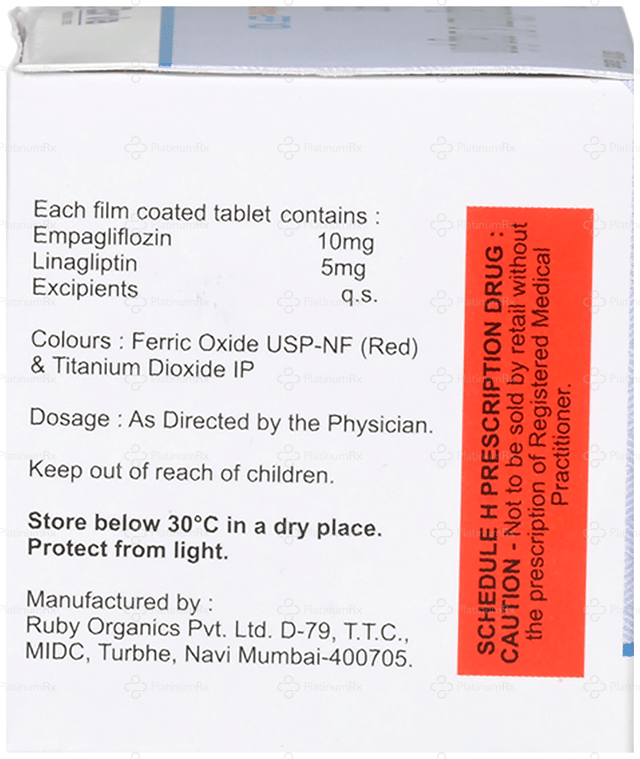 Linectra EF 10/5mg Tablet 10s