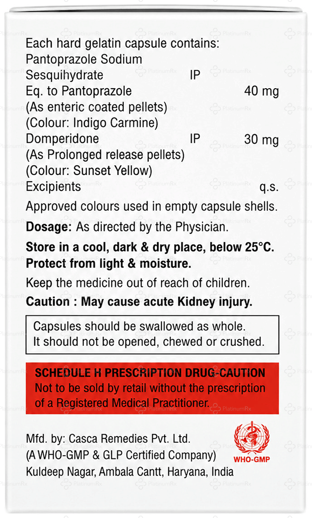 Vensacid PD 30/40mg Capsule PR 10s