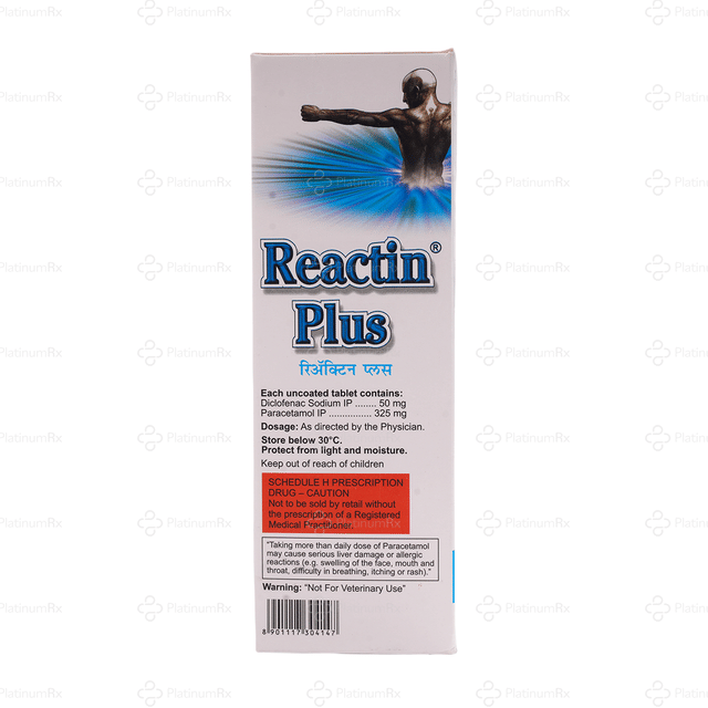 Reactin Plus 50/325mg Tablet 10s (W)